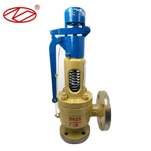 科科安全阀A48Y-16C/25C/40C/64Cdn50铸钢不锈钢法兰弹簧式蒸汽