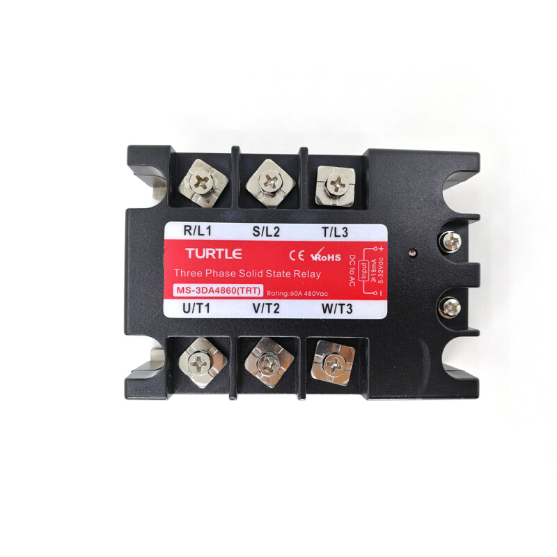 。三相固态继电器40A220V交流控交流SSR三相固态交流接触器SSR-40