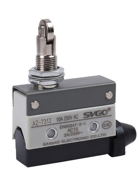 。微动开关AZ TZ-7312限位行程开关纯银点D4MC5040自复位长柄带滚