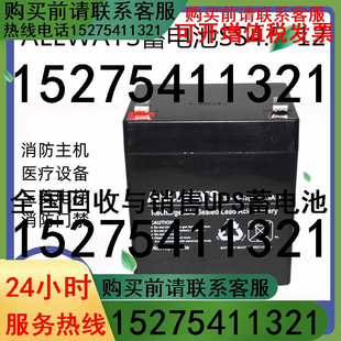 12v4.5ah 铅酸免维护 ALLWAYS蓄电池SS4.5 UPS电源EPS安防储能