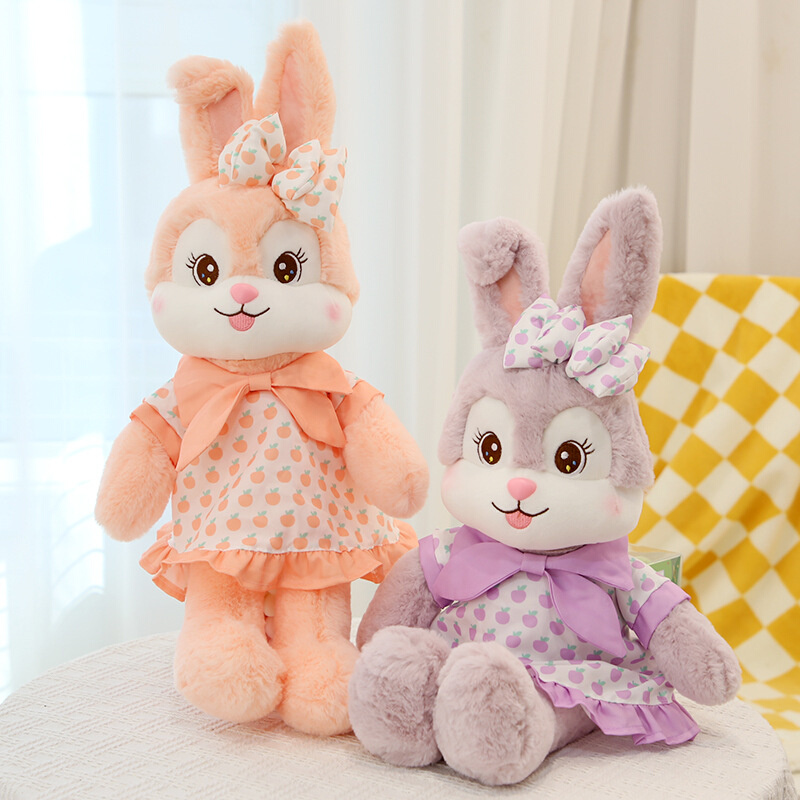 正版赛特嘟嘟新新兔毛绒玩具可爱兔子公仔玩偶布娃娃