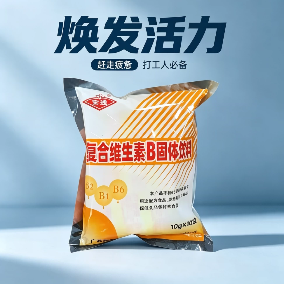 复合维生素b固体饮料B族冲剂0脂10小袋运动减脂期可以喝的饮1B2B6老牌子轻食健身女神便携饮品全通三九低负担自律跑步