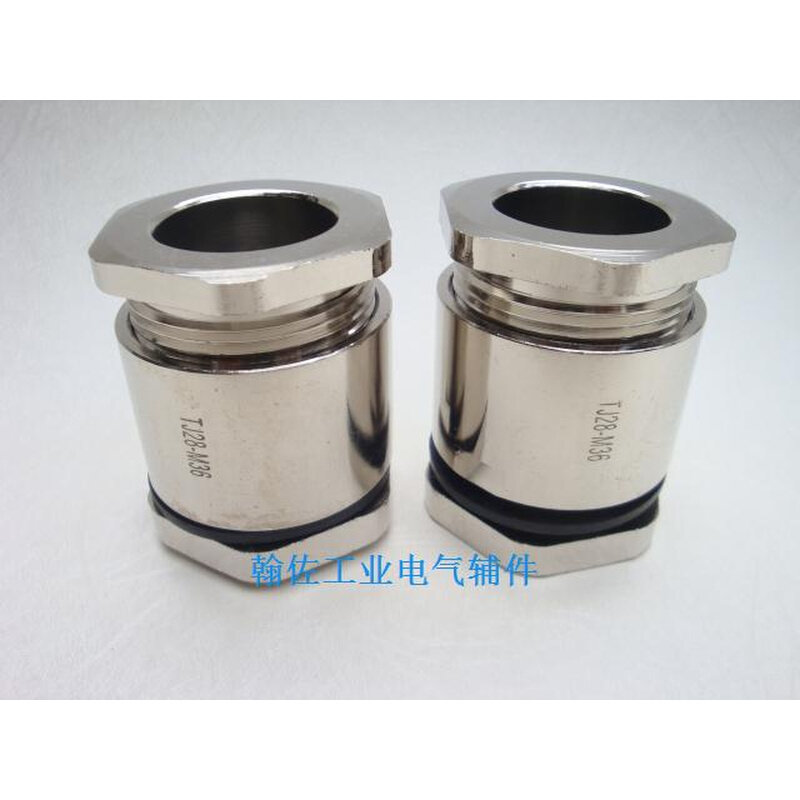 tj28夹紧式填料函船用电缆接头m36*2 通径28镀镍电料函现货满包邮