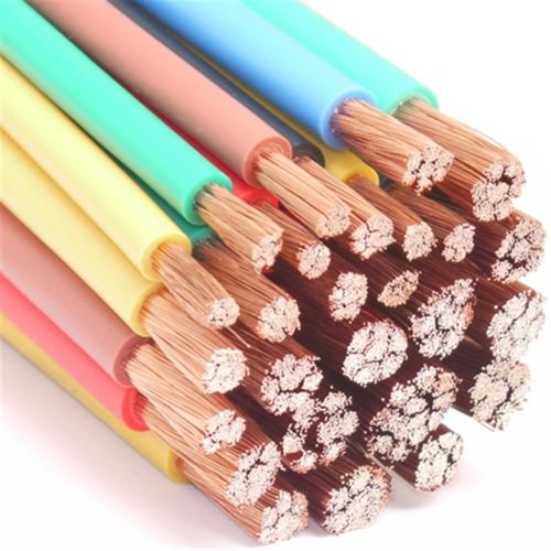 国标BVR多股铜芯RV35平方智能弱电柜连接单芯导线黑双色接地电线