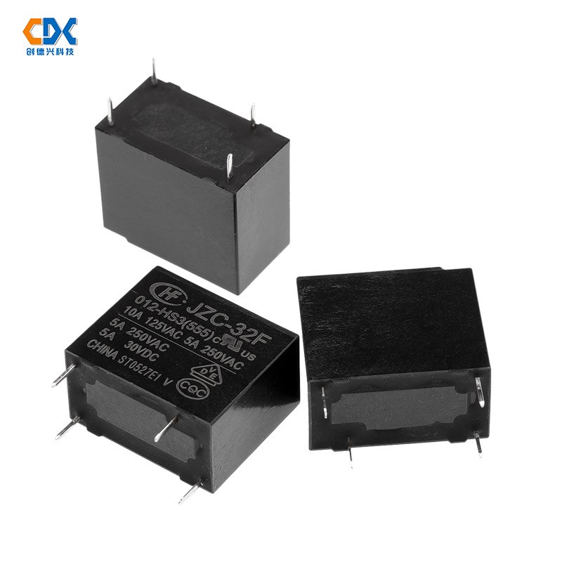 宏发继电器HF32F/JZC-32F-005-HS3/9V/12V/24V 4脚一组常开10A