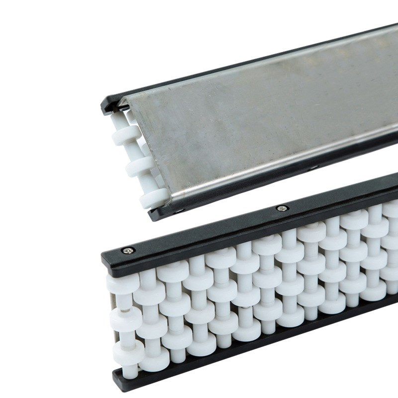 直供转弯直行滚珠护栏 单排多排算盘护栏 输送设备配件过渡板