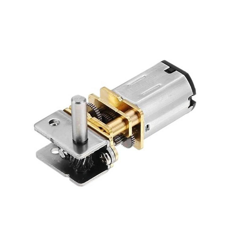 DC3V6V12V 新品GW12N20蜗轮蜗杆 减速直流电机 齿轮马达 断电自锁