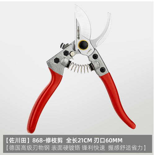 果树修枝剪德国进口工艺园艺林盆景修剪树枝专用剪刀剪枝剪刀花剪
