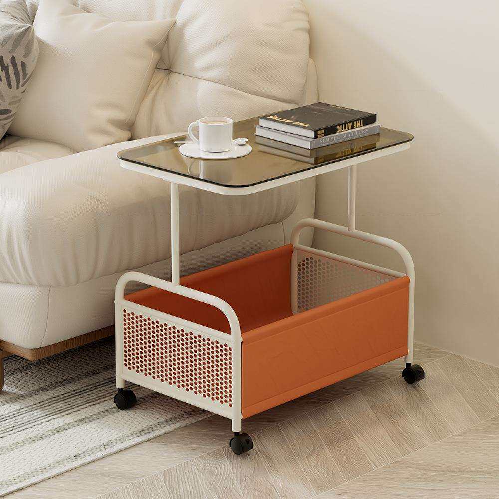 现代简约家用沙发角几网红置物架小茶几客厅可移动推车边几大容量