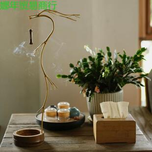 竹子龙头挂香手工原生态竹制龙挂香竹倒挂香座线香香插龙头香