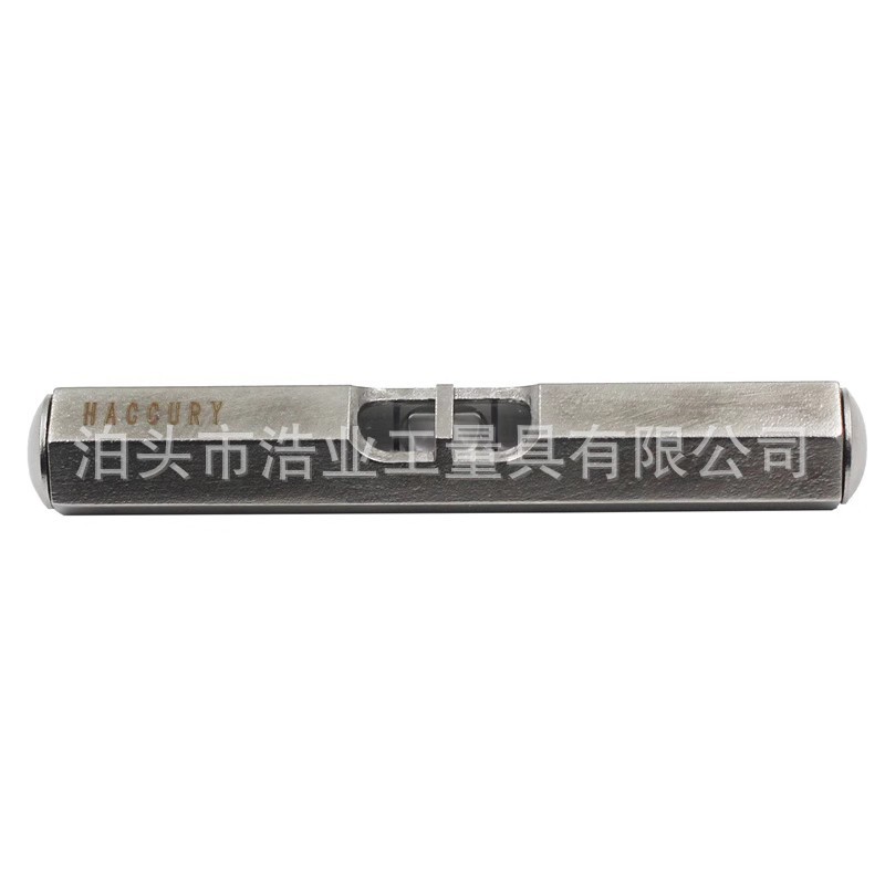 小型条式水平仪68mm袖珍水准器便携式水平仪不锈钢六角圆形水平尺