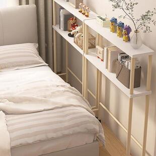 床头夹缝置物架床尾缝隙窄边长条柜床头靠墙极窄15cm收纳窄边柜木