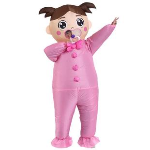 新款可爱连体衣女宝宝充气服派对装饰节日庆祝搞怪