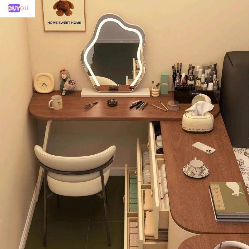 全实木烤漆梳妆台斗柜胡桃木色一体梳妆桌简约现代主卧化妆台书桌,纺织面料/辅料/配套,纺织机械配件,淘宝优惠券,粉丝福利购,淘宝优惠卷