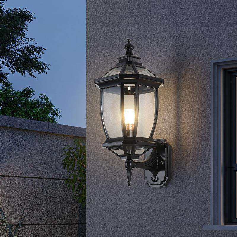 太阳能壁灯室外阳台庭院大门灯花园围墙灯中式别墅露台LED灯户外