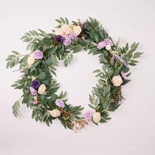 热销玫瑰长藤条婚礼拱门家居藤蔓节日派对餐桌户外花园装饰花