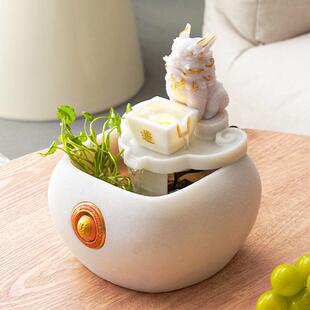 貔貅流水摆件客厅桌面茶台装饰中式创意循环水喷泉招财景观送礼