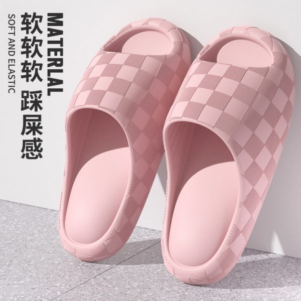 踩屎感EVA一字拖鞋凉拖鞋女凉拖浴室居家情侣防臭巨防滑舒服软底