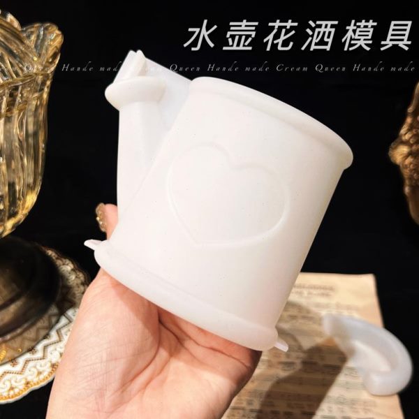 模具收纳花洒奶油硅胶模具DIY手工摆台摆件水晶滴胶花瓶皇后水壶
