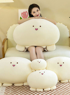 可爱章鱼团子抱枕毛绒玩具跨境dowdow章鱼丸子团子抱枕睡觉靠垫