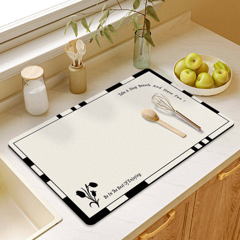 厨房台面沥水垫硅藻泥咖啡机吧台杯垫碗筷洗手台防滑吸水干燥垫子,居家布艺,餐垫,淘宝优惠券,粉丝福利购,淘宝优惠卷