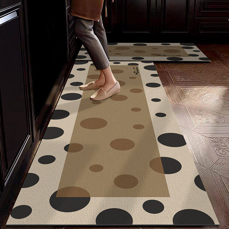 法式波点科技绒厨房垫轻奢级风厨房地垫玄关入户门垫耐脏防滑垫,居家布艺,家用脚垫,淘宝优惠券,粉丝福利购,淘宝优惠卷