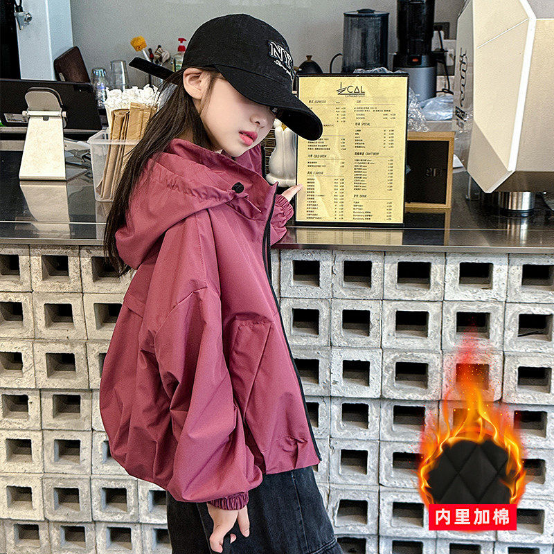 法国轻奢潮童女童外套秋冬2025新款中大童风衣加棉加厚冲锋衣夹克,童装/婴儿装/亲子装,儿童冲锋衣,淘宝优惠券,粉丝福利购,淘宝优惠卷