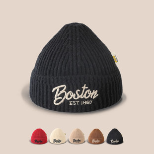 韩国Uamtor宝宝毛线帽冬季针织保暖婴儿帽子洋派百搭男女童套头帽