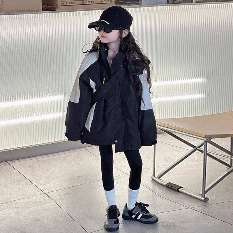 法国Uamtor女童外套秋冬2025新款风衣中大童女孩夹棉三合一冲锋衣,童装/婴儿装/亲子装,普通外套,淘宝优惠券,粉丝福利购,淘宝优惠卷