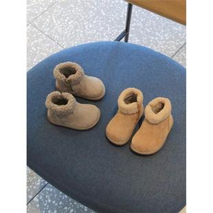 韩国Uamtor男女宝宝雪地棉靴加绒保暖短靴冬季新款鞋子婴儿学步鞋