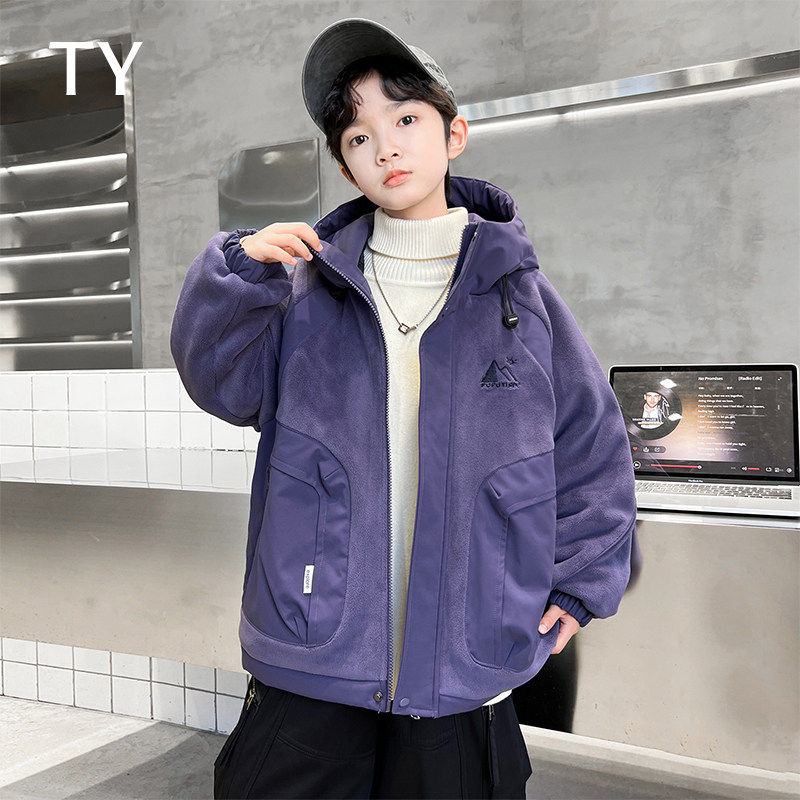韩国TY童装潮牌男童铺棉外套秋冬季新款中大男孩连帽加厚保暖棉服,童装/婴儿装/亲子装,普通外套,淘宝优惠券,粉丝福利购,淘宝优惠卷