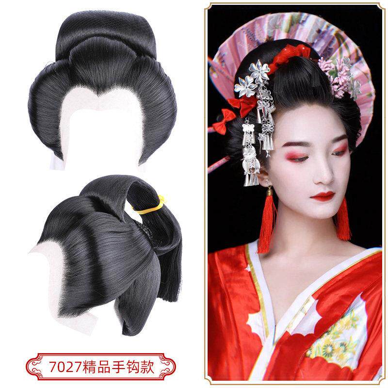 高档日本艺妓整顶假发 和花魁造用型假发头套 服演出专假发精品手
