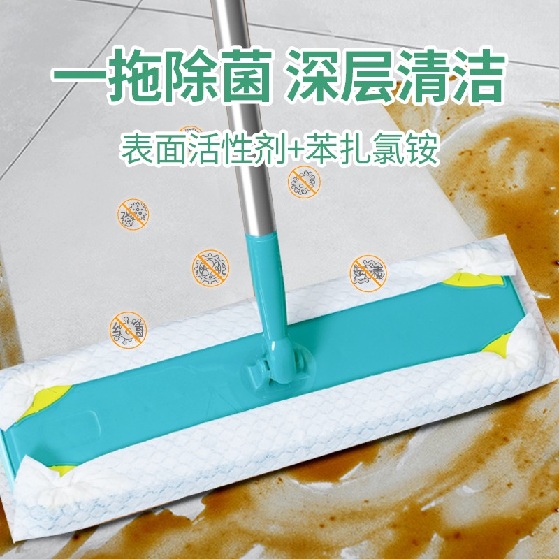 加大加厚地板擦地湿巾一次性地板湿纸吸尘纸拖布拖地拖把湿3包图片