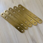 H62黄铜圆角码 直片一字黄铜连接片家具桌椅五金配件紧固平面