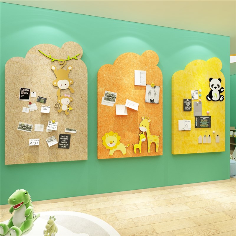 毛毡板公告栏墙贴画幼儿园环创主题环境材料教室布置班级文化装饰