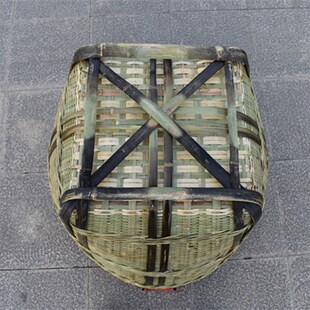 竹编大箩筐竹筐竹篮子竹篓收纳筐大号淘米箩篼水果筐粮食筐喜事筐