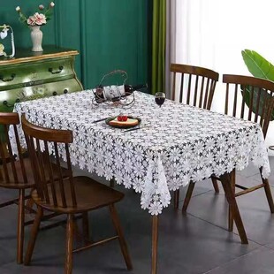 精选欧式简约现代白色蕾丝餐桌布茶几布电视柜床头柜防尘盖布可定