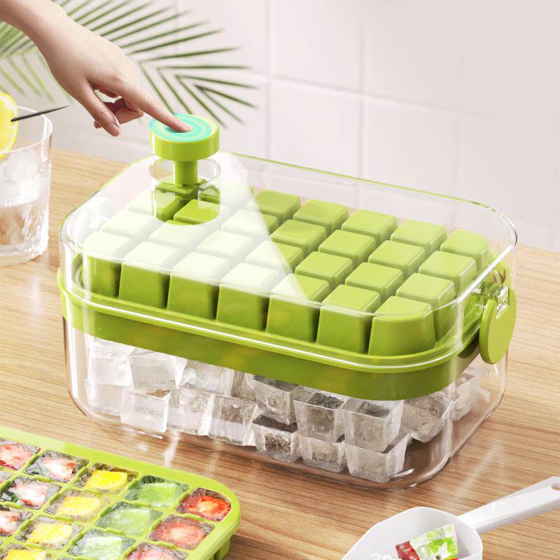 冻冰块模具家用食品级雪糕副食品冷冻制造机储冰盒自制按压冰格神