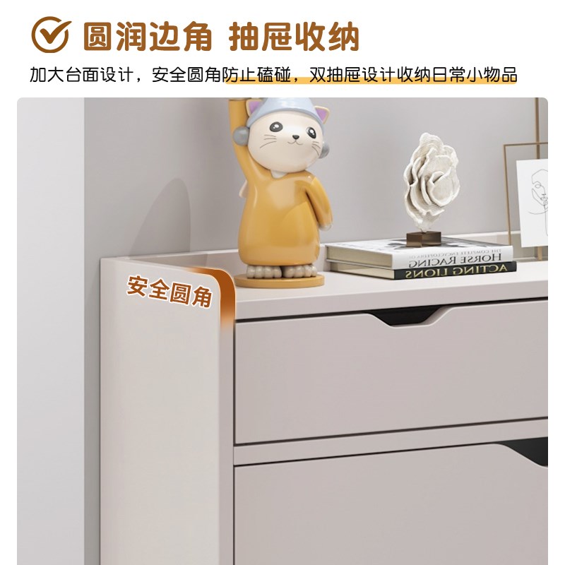 超薄鞋柜家用门口实木收纳玄关柜小窄入户17cm带抽屉定制翻斗鞋架