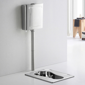 壮钢 感应水箱 不锈钢水箱家用卫生间公共厕所冲水箱蹲便器挂墙式