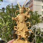 崖柏黄杨木雕刻齐天大圣孙悟空工艺品新中式 饰摆件收藏送礼 家居装