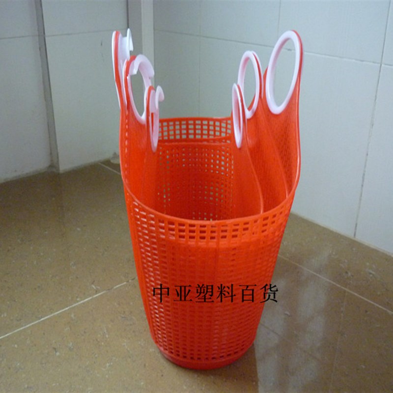 购物篮便携式手提篮菜篮子收纳篮超市环保塑料篮软胶篮提蓝脏衣篮