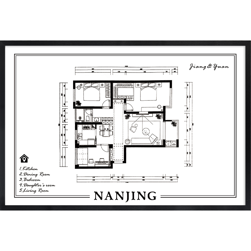 起贝定制户型图电表箱装饰画房屋平面设计图配电箱遮挡开关盒挂画图片