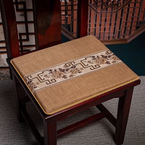 餐椅坐垫新中式红木沙发垫防滑加厚海绵垫实木古典家具圈椅垫定制