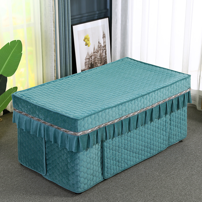 烤火桌子罩套加厚电炉罩长方形茶几桌套新款加绒烤火被家用裙摆式