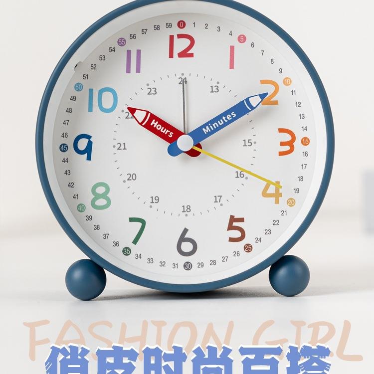 闹钟学生起床2025新款儿童男孩女孩学习时钟简单实用闹铃
