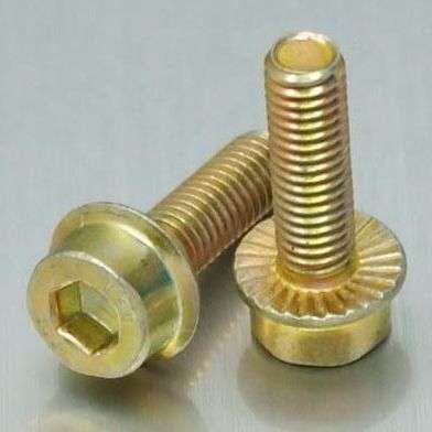 生产DIN251内六角法兰面螺栓M5~M10厂家直销8.8级内六角带垫螺丝