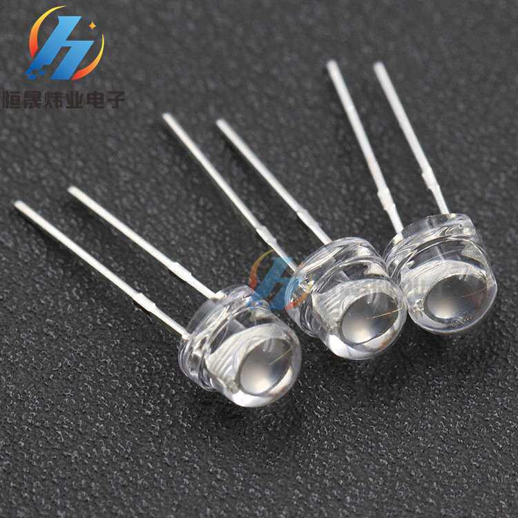 5MM草帽白发橙大杯灯3V耐压超大芯片led发光二极管超亮F5橙灯大杯