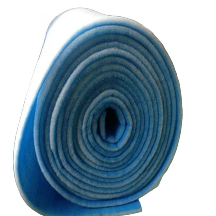 直供 蓝白棉 阻燃风口棉 防尘过滤棉 G4级初效过滤棉1M*20M*20mm