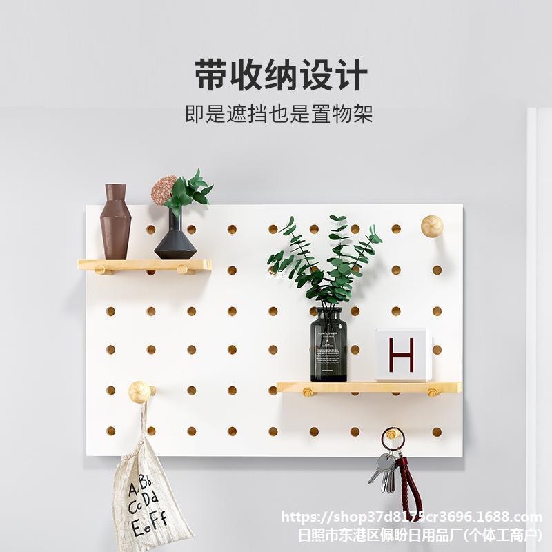 家庭电表箱盖板配电箱遮挡物装饰置物架创意挂件带衣架挂钩家用
